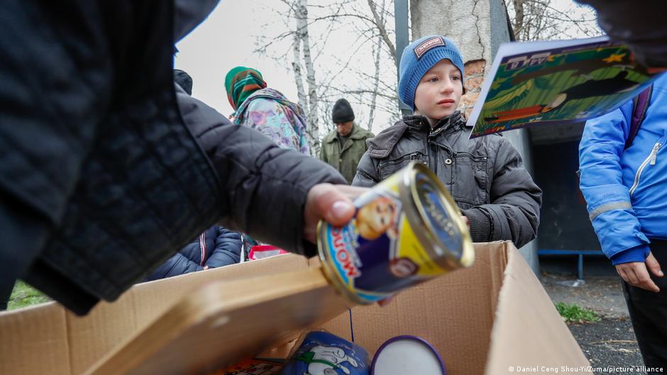 Ukraine's economy has been left in tatters by Russia's invasion, with many people reliant on aid
